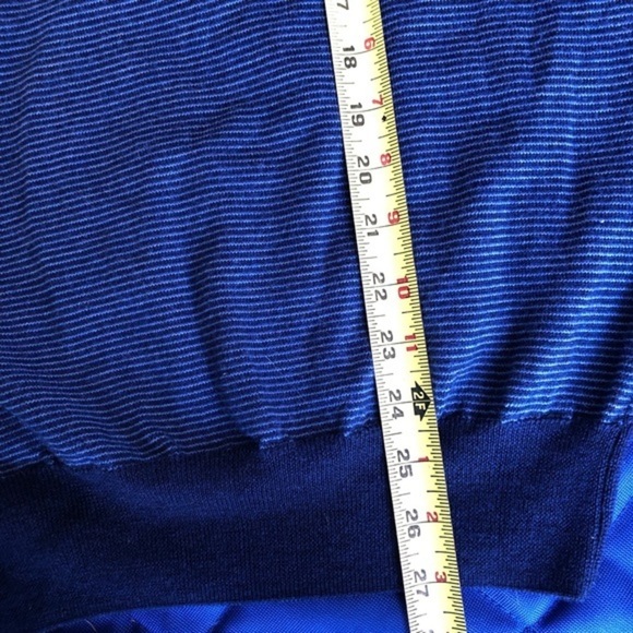 PETER MILLAR Needle-Stripe 100% Merino Wool Quarter-Zip Golf Pullover - Picture 13 of 13